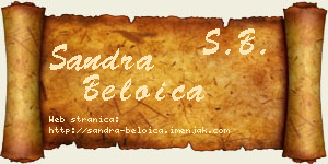 Sandra Beloica vizit kartica